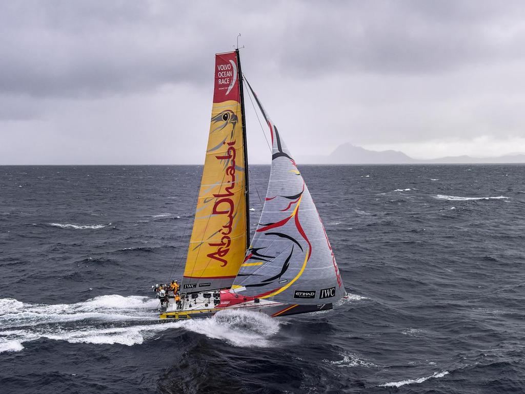 March 30, 2015. Abu Dhabi Ocean Racing rounding Cape Horn. © Rick Tomlinson/Volvo Ocean Race http://www.volvooceanrace.com