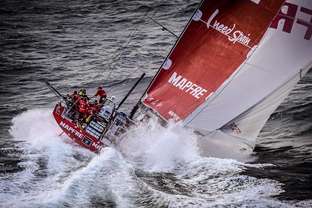 March 30, 2015. MAPFRE rounding Cape Horn. photo copyright Rick Tomlinson/Volvo Ocean Race http://www.volvooceanrace.com taken at  and featuring the  class