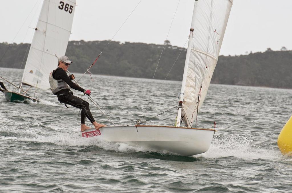 Derek Snow sailing #88 Think Pink, one of Bruce Farr's favourite boats. © Christine Hansen