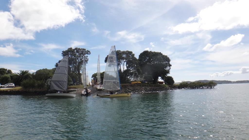 Launching at the Bay of Islands Yacht Club © Serena Sanchez