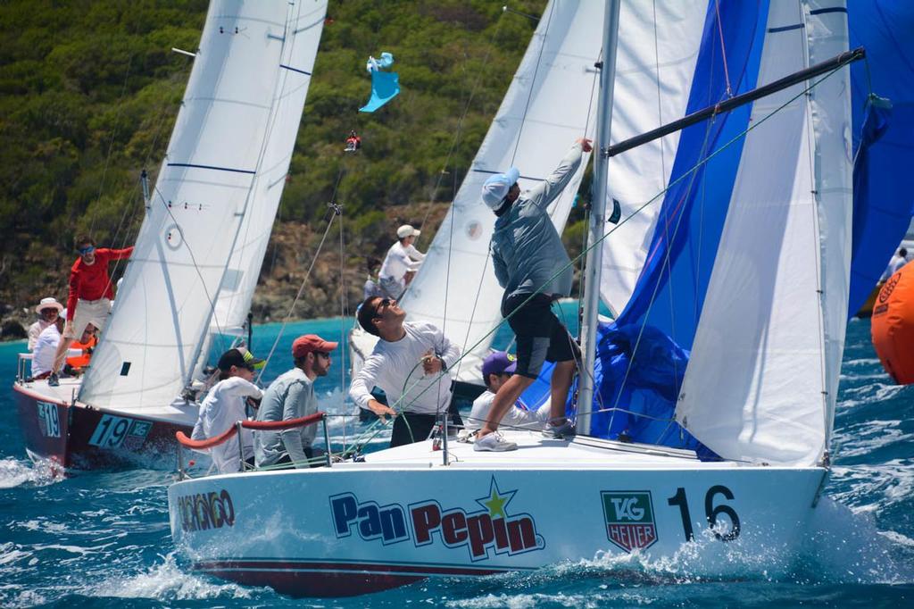 Puerto Rico’s Marco Teixidor’s Cachondo leads the IC-24 Class after two days of racing. Credit: Dean Barnes. © Dean Barnes