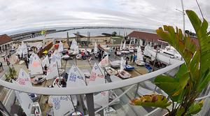 The Optimist fleet rigging in the RBYC yard photo copyright Matthew Ross / VIODA taken at  and featuring the  class