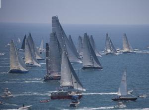 A wide variety of boat sizes and designs in the 3rd start of the 2013 Transpac - Transpac photo copyright  Sharon Green / Ultimate Sailing taken at  and featuring the  class