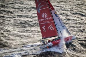Dongfeng Race Team tackles steep and angry seas as they pass East Cape - Volvo Ocean Race 2015 photo copyright  Ainhoa Sanchez/Volvo Ocean Race taken at  and featuring the  class