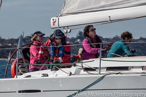 Rosie Colahan takes out the new recruits on Dry White. - 2015 PPWCS photo copyright  Alex McKinnon Photography http://www.alexmckinnonphotography.com taken at  and featuring the  class