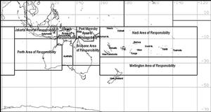 Tropical cyclone warning centres area of responsibility. photo copyright MetService taken at  and featuring the  class