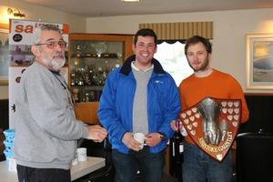 SG Peter Maidment commodore Richard Pepperdine and Pete Gray - Shustoke Gauntlet 2015 photo copyright Brenda Hoult, SailRacer taken at  and featuring the  class