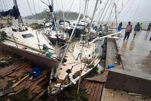Damage done by Tropical Cyclone Pam photo copyright noonsite taken at  and featuring the  class