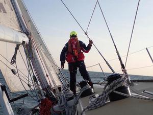 Jason on a clipper race training sail photo copyright Clipper Race taken at  and featuring the  class