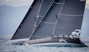 Maxi 72 ``Robertissima III `` training in Palma for the 2015 season photo copyright  Jesus Renedo http://www.sailingstock.com taken at  and featuring the  class