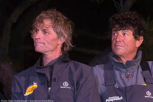Barcelona World Race winners Bernard Stamm and Jean Le Cam photo copyright Gilles Martin Raget http://www.martin-raget.com/ taken at  and featuring the  class