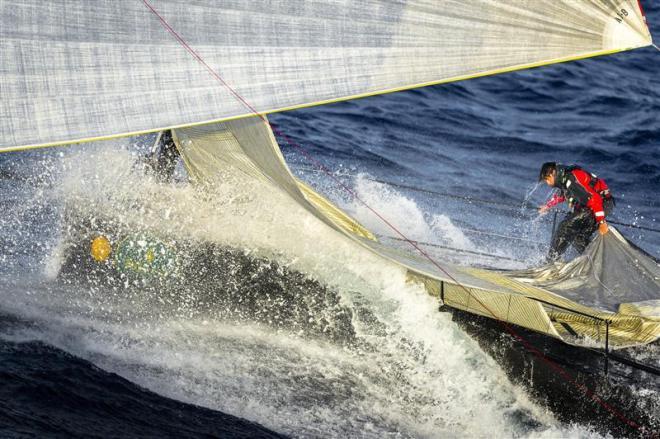 Bow work on Jethou (GBR) during the 2012 Giraglia Rolex Cup - Giraglia Rolex Cup ©  Rolex/ Kurt Arrigo http://www.regattanews.com