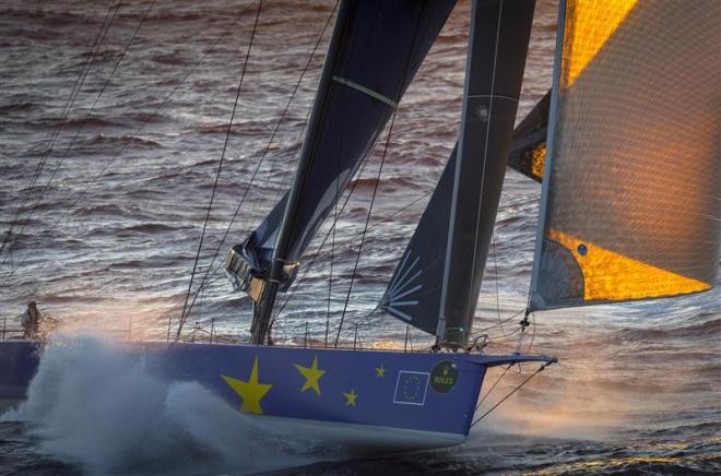 Esimit Europa 2 (SLO) leads the fleet during the offshore race in direction to the Giraglia rock - Giraglia Rolex Cup ©  Rolex / Carlo Borlenghi http://www.carloborlenghi.net