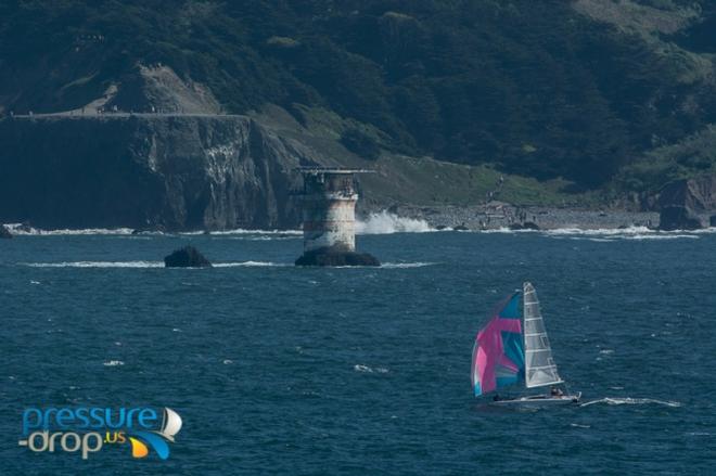 Papillon at Mile Rocks - Doublehanded Farallones Race 2015 © Erik Simonson www.pressure-drop.us http://www.pressure-drop.us