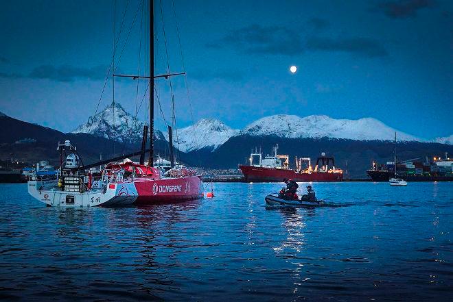 Stunning images just in from Ushuaia. A beautiful place, just not where we expected to be. - Volvo Ocean Race - Dongfeng in Ushuaia © Yann Riou / Dongfeng Race Team