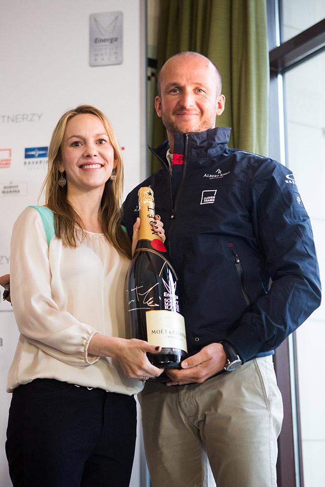 Joanna Nowakowska Moet Hennessy from Poland with Energa Yacht Racing Team skipper Przemyslaw Tarnacki  ©  Robert Hajduk / WMRT