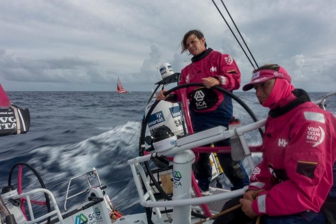 Onboard Team SCA - Volvo Ocean Race 2015 © Corinna Halloran / Team SCA