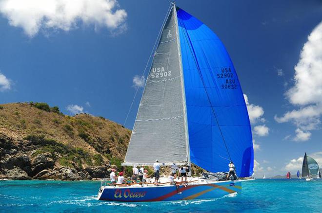 Tony Mack’s Team McFly racing J/122, El Ocaso was the winner of CSA Racing 2 © Todd VanSickle / BVI Spring Regatta http://www.bvispringregatta.org