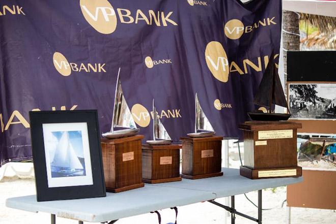 Prizes for the winners in the VP Bank Tortola Sloop Spring Challenge  ©  Luke Pelican/BVI Spring Regatta