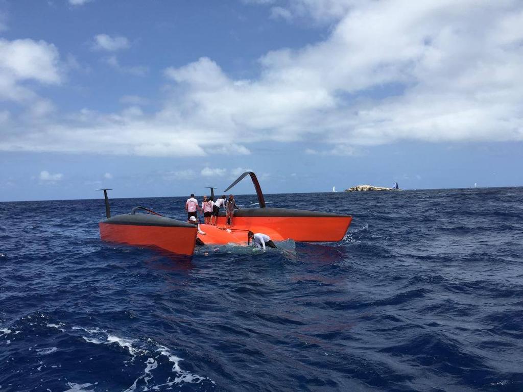 Gunboat G4 Capsizes On Final Day At St Barths Capsize Video