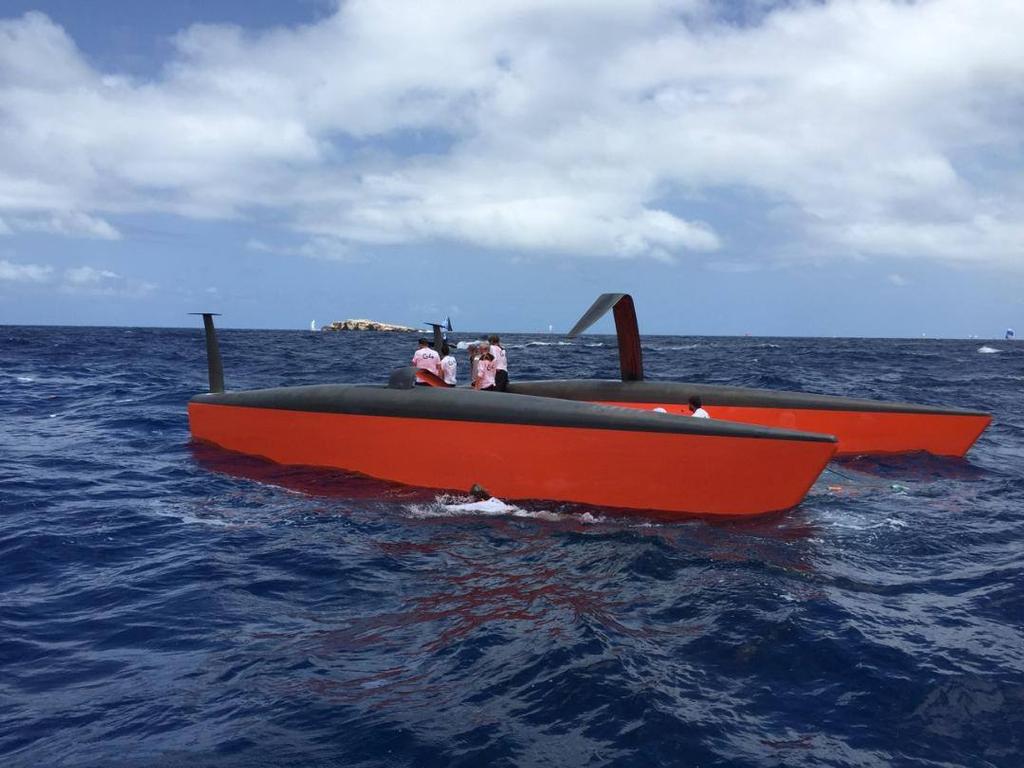 Gunboat G4 Capsizes On Final Day At St Barths Capsize Video