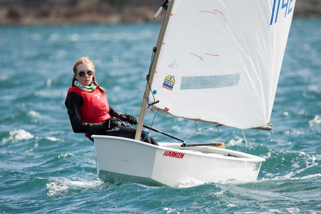 Ashleigh Swadling (Southport Yacht Club, Gold Coast) is the leading girl going into the finals of the Toyota NZ Optimist National Championships. photo copyright Chris Coad Photography http://www.chriscoad.co.nz/ taken at  and featuring the  class