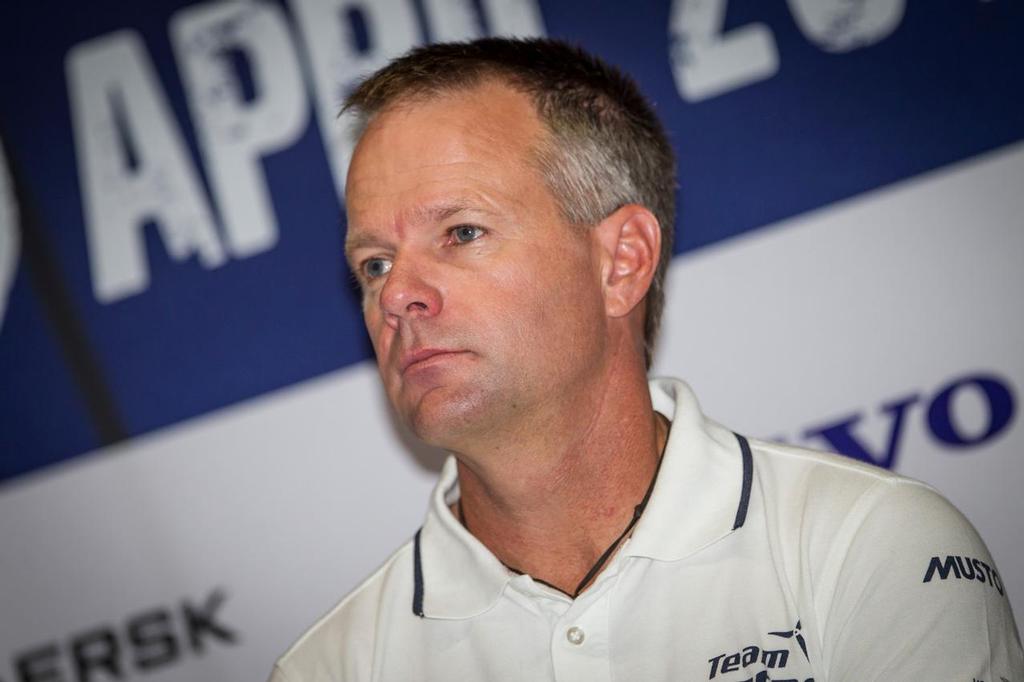 April 17, 2015. Skippers Press Conference in Itajai, Brazil. Team Vestas Wind Skipper Chris Nicholson ©  Ainhoa Sanchez/Volvo Ocean Race