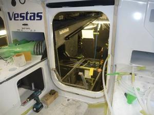  - Team Vestas Wind rebuild at Persico Marine, Bergamo. Italy, April 2015 photo copyright Brian Carlin - Team Vestas Wind taken at  and featuring the  class