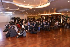 The announcement of the Americas Cup Challenge by Kansai Yacht Club (JPN) photo copyright SoftBank Team Japan taken at  and featuring the  class