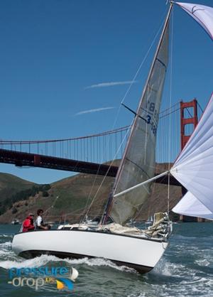The globe trotting Ronnie Simpson has sold his Mongo and is/was in town for a while? Here crewing on David Herrigel's Wilderness 30 Domino - Doublehanded Lightship Race 2015 photo copyright Erik Simonson/ pressure-drop.us http://www.pressure-drop.us taken at  and featuring the  class
