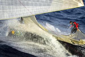 Bow work on Jethou (GBR) during the 2012 Giraglia Rolex Cup - Giraglia Rolex Cup photo copyright  Rolex/ Kurt Arrigo http://www.regattanews.com taken at  and featuring the  class