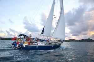 ARC 2010 - Gwawr (GBR) land ho! Saint Lucia - Bluewater Open Boat Weekend photo copyright  Tim Wright / Photoaction.com http://www.photoaction.com taken at  and featuring the  class