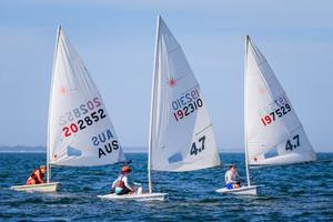 SPS Junior Series Laser Radial and 4.7s on Nelson Bay - Sail Port Stephens’ junior one-sail series photo copyright Saltwater Images taken at  and featuring the  class