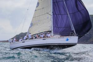 SPS Sticky launching at the heads - Sail Port Stephens photo copyright Saltwater Images taken at  and featuring the  class