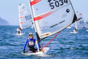 SPS15 Junior Series Sophie Cottam div 2 OTB winner - Sail Port Stephens’ junior one-sail series photo copyright Saltwater Images taken at  and featuring the  class