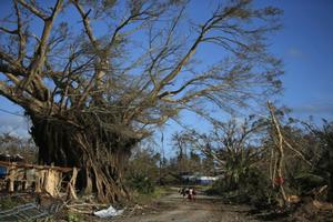 Post Cyclone Pam where the Lenakel Market took place; March 17, 2015 photo copyright Edgar Su / Reuters taken at  and featuring the  class