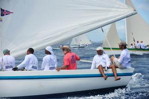 Winner of the VP Bank Tortola Sloop Spring Challenge: Esmie, the beautiful new Tortola Sloop donated by Leando Nibbs photo copyright Todd VanSickle / BVI Spring Regatta http://www.bvispringregatta.org taken at  and featuring the  class