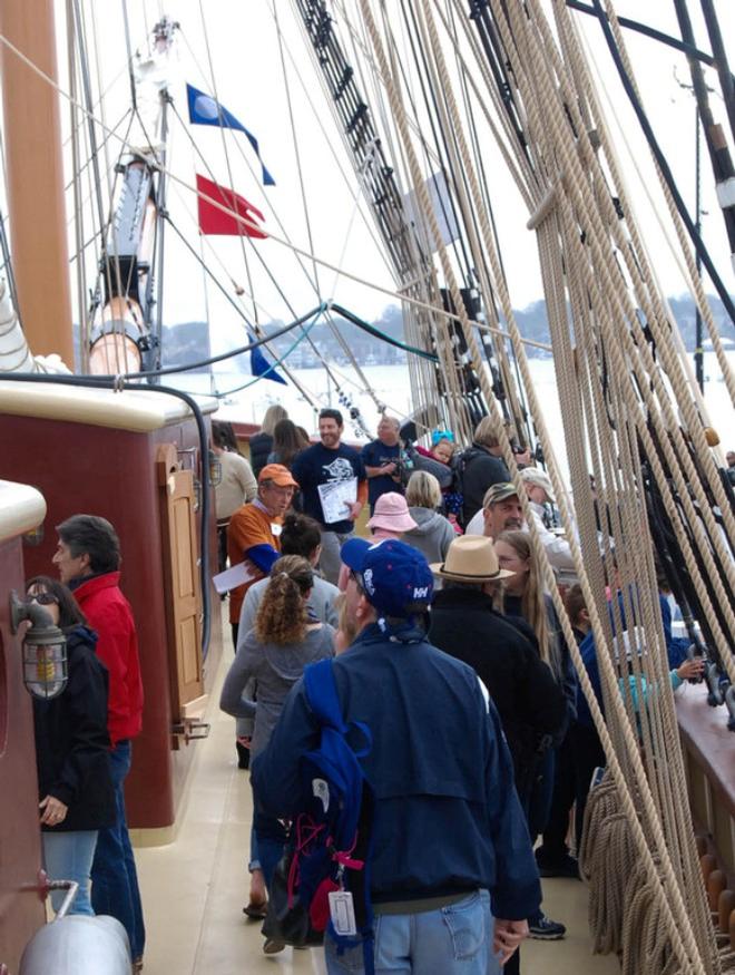 SSV Oliver Hazard Perry attracted over 12,000 visitors on the first weekend of the Volvo Ocean Race stopover © Sue Stenhouse / OHPRI