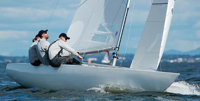 Odyssey getting about the business of sailing quickly. - Boutique Boat Company Brisbane Etchells Winter Championship © Daniel Alcock