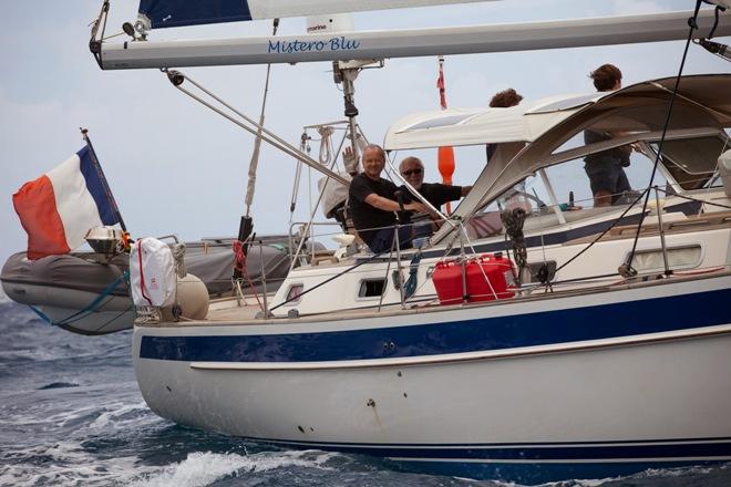 Mistero Blu ready for the first leg to Bermuda - ARC Europe 2015 © WCC / Alastair Abrehart