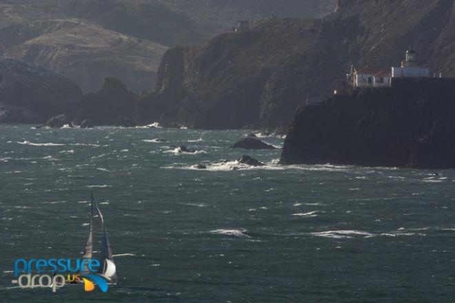 Tom Cavers Olson 25 Rock On finish the trip in a very fast 09:35:38 to dominate division five - SSS single handed farallones © Pressure Drop . US