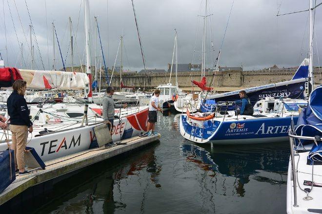 Rookie Rob Bunce arrives back into Concarneau after his toughest race yet. - Solo Concarneau Trophée Guy Cotten © Artemis Offshore Academy