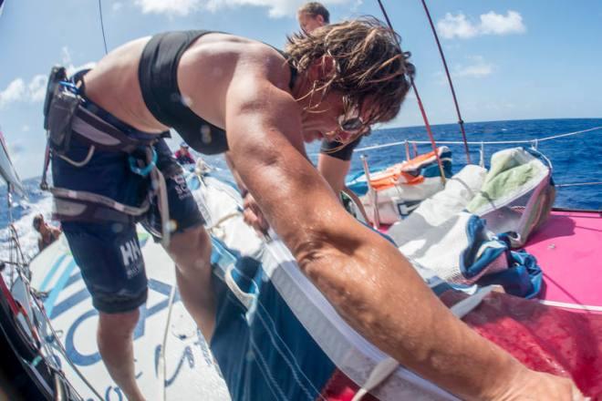 Onboard Team SCA - Volvo Ocean Race 2015 © Corinna Halloran / Team SCA