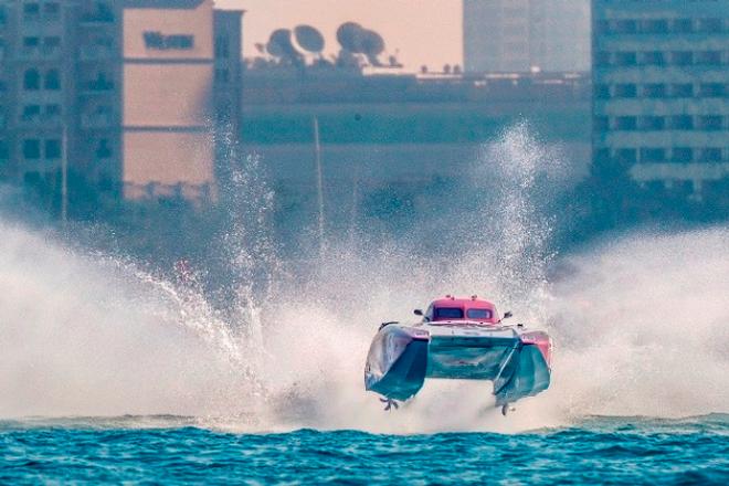 Powerboat in action - UIM XCAT Powerboat World Series © Raffaello Bastiani