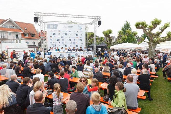 Finals day press conference at Match Race Germany - 2015 World Match Racing Tour &copy; Martinez Studio / MRG
