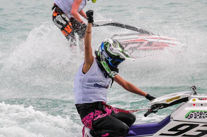 Riders line up in Castro - 2015 Aquabike World Championship © 2015 Aquabike Promotion Ltd