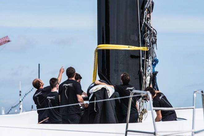 Maxi-trimaran Spindrift 2 - Jules Verne Trophy 2015 ©  Eloi Stichelbaut/Spindrift Racing http://www.spindrift-racing.com/