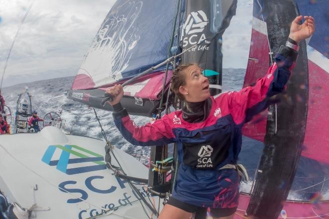 Onboard Team SCA - Volvo Ocean Race 2015 © Corinna Halloran / Team SCA