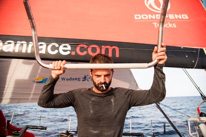 Our talented navigator, Pascal Bidégorry onboard Dongfeng. 150nm to Newport, has he made the right navigational decisions? - Leg six, Day 17 – Volvo Ocean Race © Sam Greenfield/Dongfeng Race Team/Volvo Ocean Race