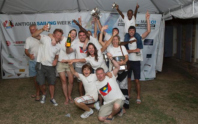 Jonty Layfield's CS40, Sleeper/U-Go : Best Antiguan and Caribbean Boat in Start Boat B and winners of the prestigious Lord Nelson Trophy © Ted Martin